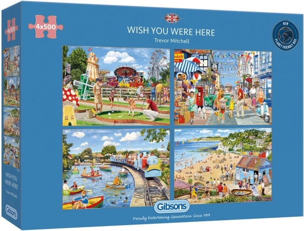 Gibsons Puzzle Kéž bys tu byl 4x500 dílků