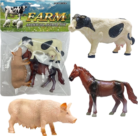Sada figurek farmářských zvířat (3 ks)