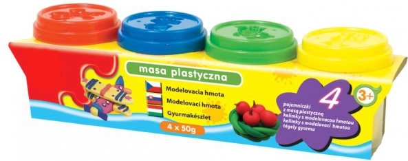 Modelovací hmota – sada 4 kelímků (4 barvy)