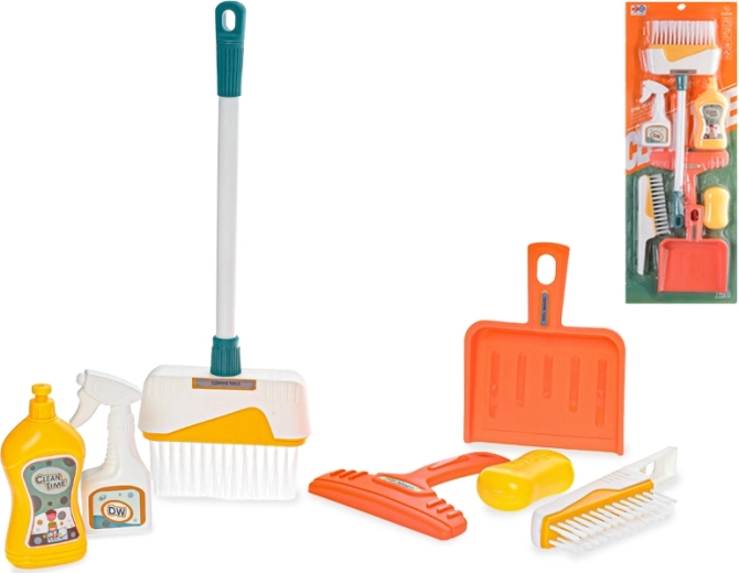 Uklízecí sada pro děti 7 ks s košem