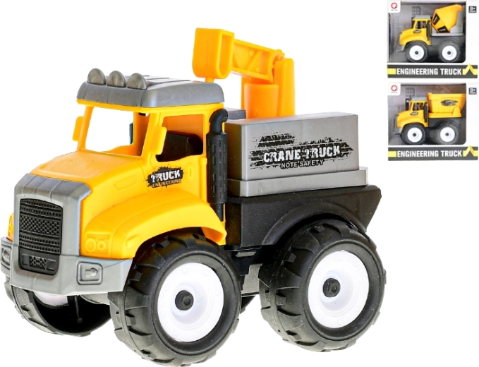 Auto stavební na setrvačník – domíchávač, sklápěčka nebo jeřáb