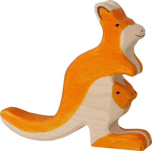 Holztiger klokan s mládětem - 1 kus