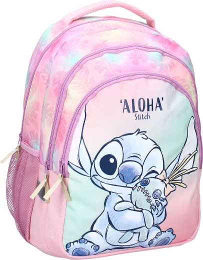 Školní batoh Disney Stitch wild energy aloha růžovo-modrý 35 l