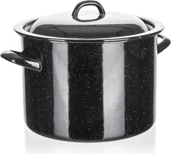 Smaltovaný hrnec s poklicí 5,5 l, průměr 22 cm