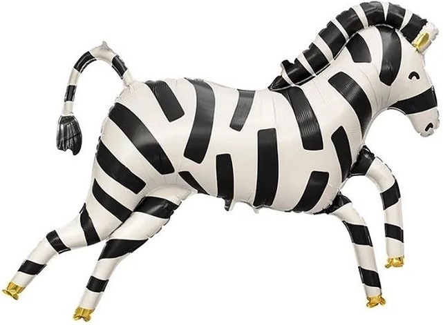 Fóliový balónek zebra 115 × 85 cm (mix)