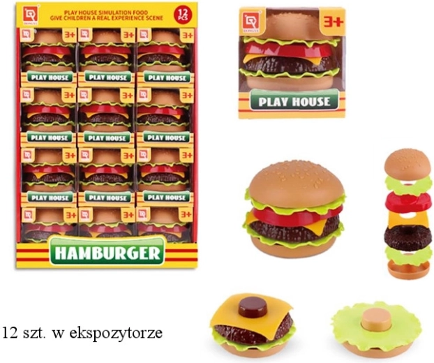 Sada kuchyňských hraček – hamburger pro děti