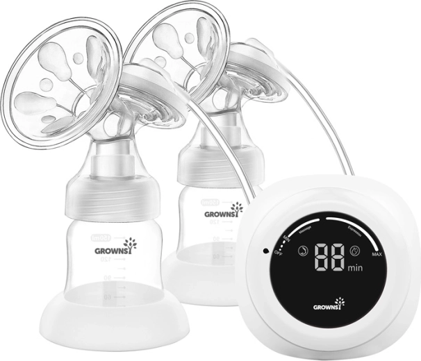 Dvojitá elektrická odsávačka mateřského mléka Grownsy