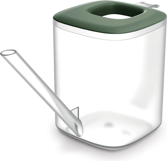 Konvička na zalévání Tubi 1 l – transparentní, tmavě zelená