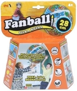 Fanball nafukovací balonová míč k vybarvování, oranžová