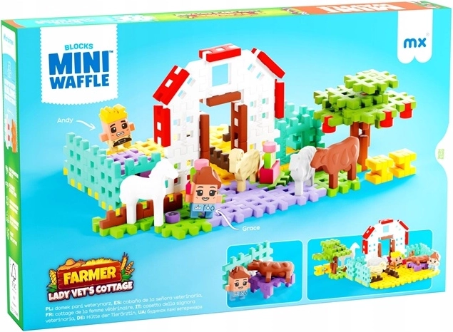 Marioinex Mini waffle farmářka Grace – domek veterinářky (100 dílků)