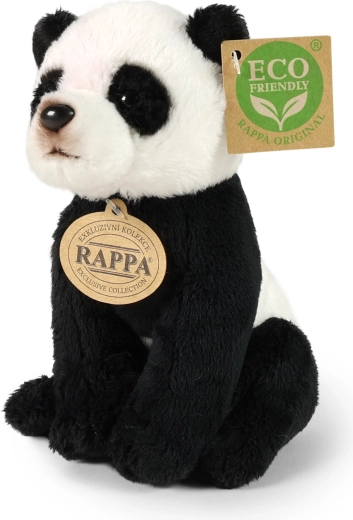 Plyšový sedící medvídek Panda Eco-Friendly 15 cm