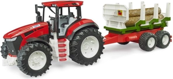 Bruder Traktor ROADMAX s přívěsem na dřevo a kládami