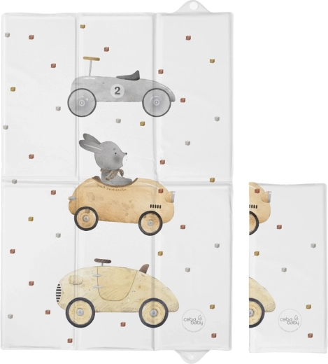 Ceba Baby cestovní přebalovací podložka Basic Bunny Driver 60 × 40 cm