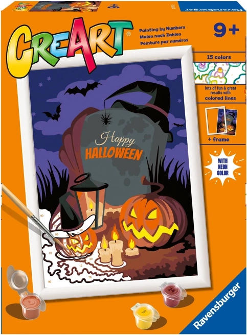CreArt halloween atmosféra – malování podle čísel