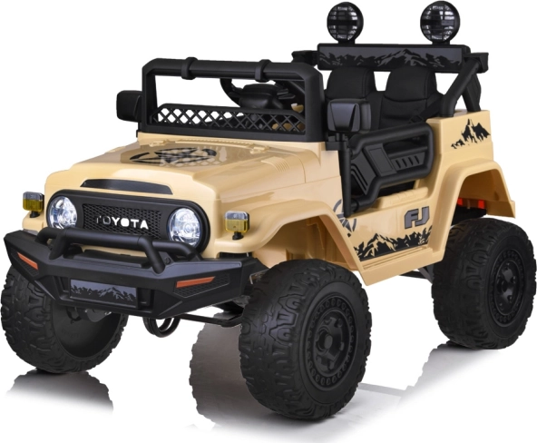 Elektrické autíčko Toyota FJ Cruiser pro děti – Béžová