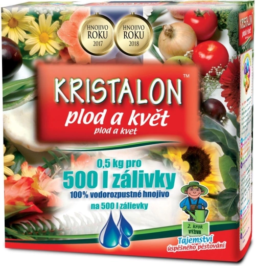 Kristalon plod a květ 0,5 kg – univerzální krystalické hnojivo