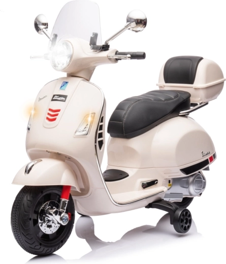 Elektrický dětský skútr Milly Mally Vespa GTS Super bílý