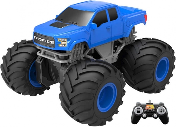 Dálkově ovládané auto Double Eagle modré Ford obojživelné