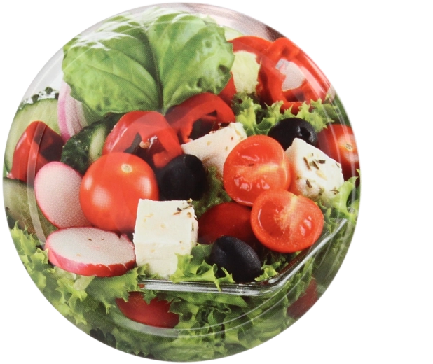 Víčka na zavařovací sklenice 82 mm se 6 zářezy – mix motivů zeleniny