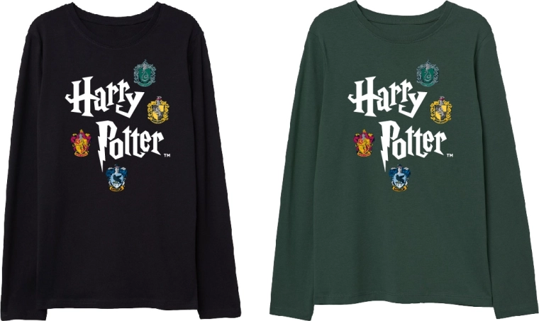 Harry Potter dětské tričko s dlouhým rukávem (assort) velikost 104–134 - 1 kus – Velikost: 104