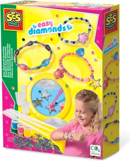 SES sada na výrobu náramků s diamantovým efektem