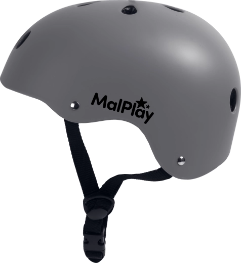 dětská cyklistická helma safekiddo šedá (s, 48–54 cm)