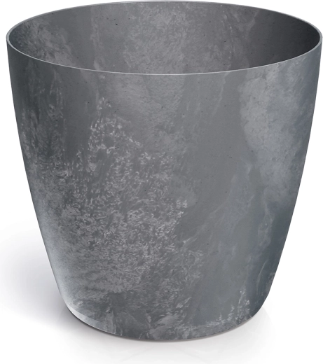 Květináč Mate s betonovým efektem, marengo, 23,8 cm