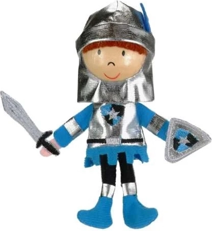 Prstový maňásek modrý rytíř