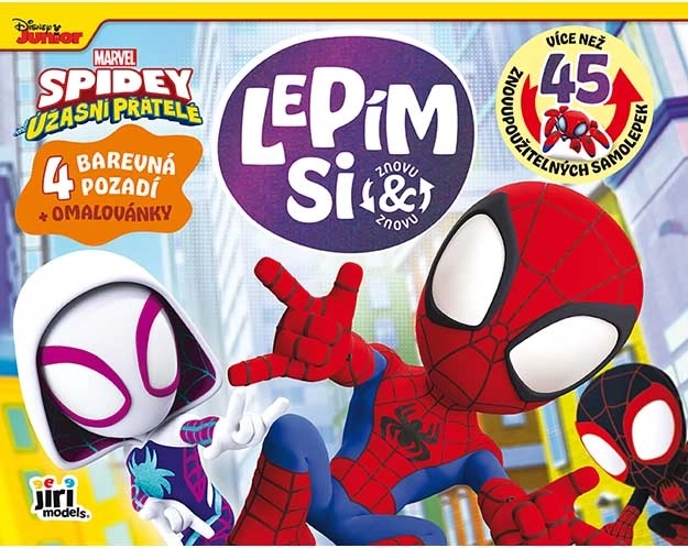 Lepím si znovu a znovu Spidey – statické samolepky a omalovánky
