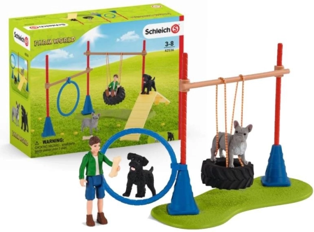 Schleich Farm World psí hřiště a agility set