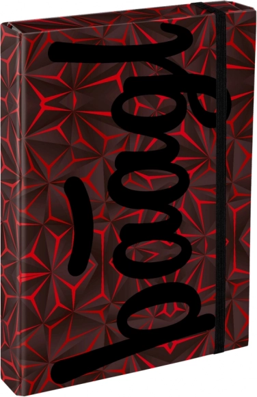 Baagl desky na školní sešity A4 Jumbo Red Polygon