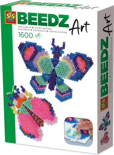 Zažehlovací korálky BEEDZ Art – motýl a brouk, 3D efekt