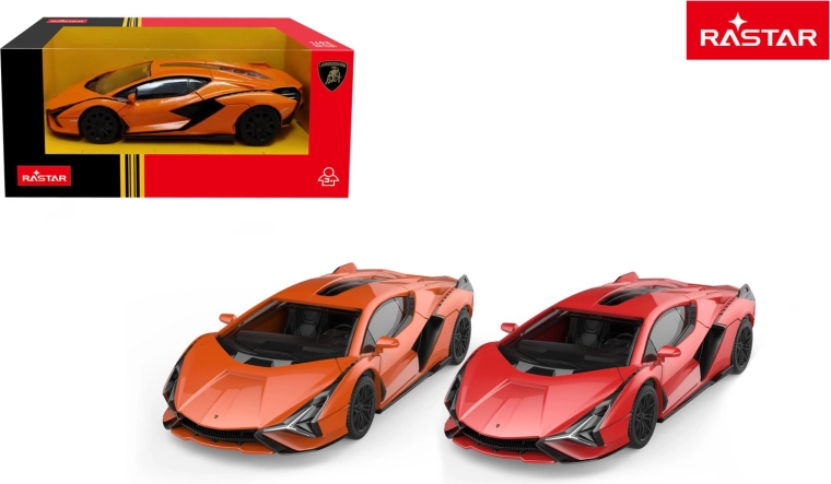 Kovové autíčko Lamborghini Sián 1:43 Rastar oranžové - 1 kus