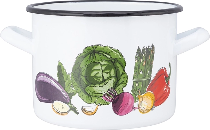 Smaltovaný hrnec s poklicí 1,5 l
