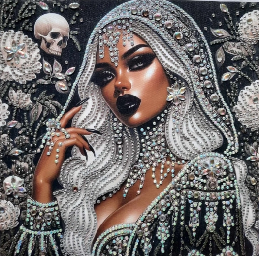 Diamantové malování – mulatka 30 × 40 cm