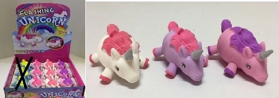 Svítící jednorožec Squeezy