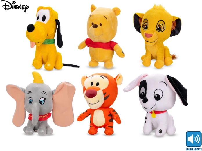 Disney plyšová postavička se zvukem 30 cm - 1 kus