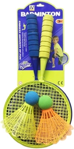 Barevné pálky s míčky a plastovými košíčky na ven