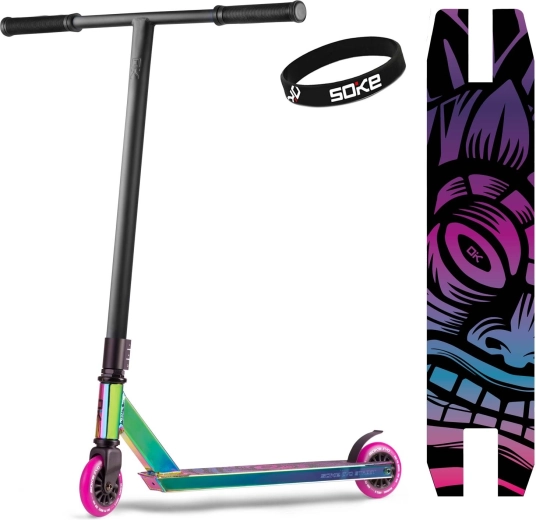 Soke Evo street černá neochrome freestyle koloběžka