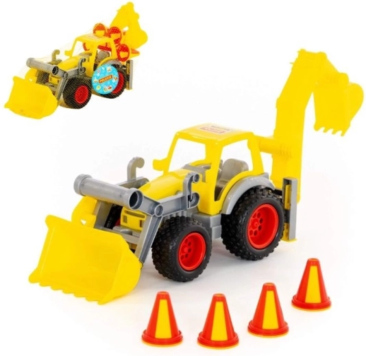 Plastový traktor s nakladačem ConsTruck