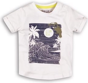Dirkje dětské tričko s krátkým rukávem tropical toucan do it bílé