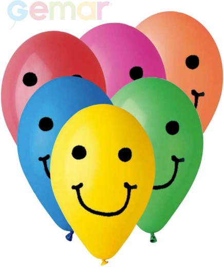 Gemar nafukovací pastelový balónek s potiskem Smile 26 cm - 1 kus