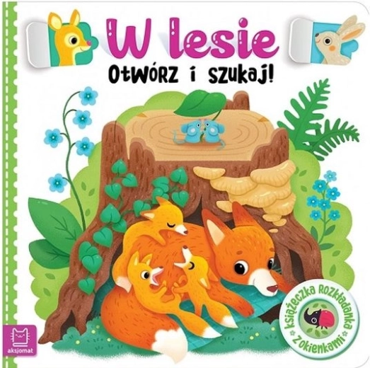 V lese – otevři a hledej! rozkládací knížka s okénky