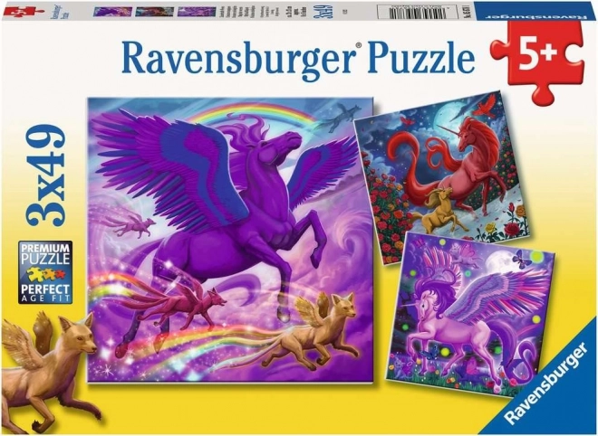 Ravensburger puzzle Mýtičtí vladaři 3×49 dílků