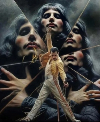 Malování podle čísel Freddie Mercury 40 × 50 cm