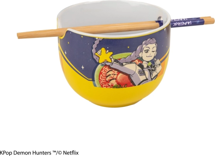 K-pop demon hunters ramen miska s hůlkami (Rumi superstar flavor)