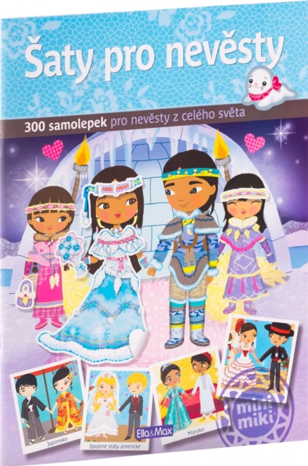 Šaty pro nevěsty – kniha samolepek