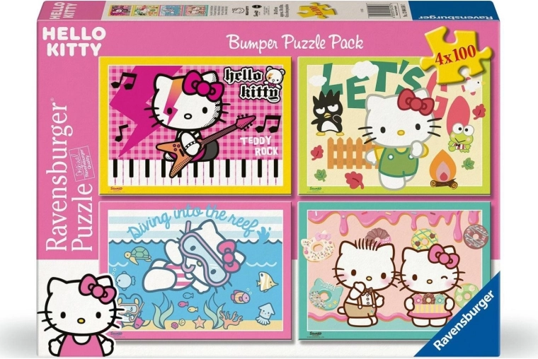 Ravensburger Puzzle Hello Kitty 4x100 dílků