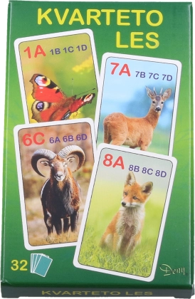 Kvarteto Les – karetní hra se zvířátky