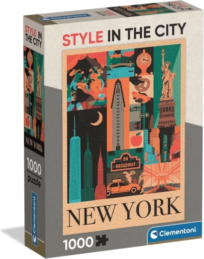 Clementoni puzzle New York – ikony města 1000 dílků